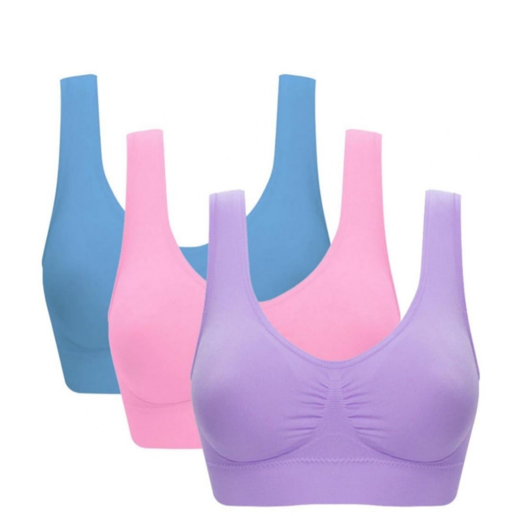 New 3-Pack Padded Bralette's Size Small